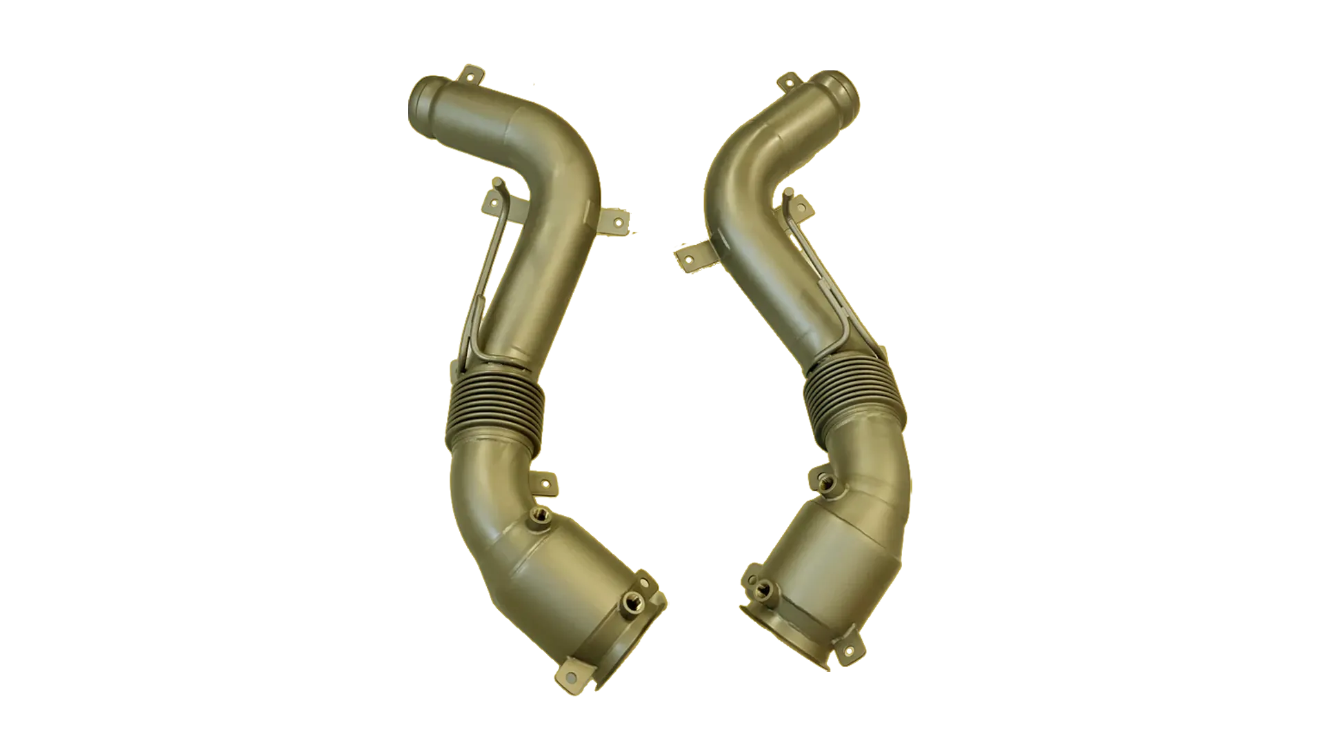 Pair of Unobtanium Inconel high-flow downpipes for the McLaren P1