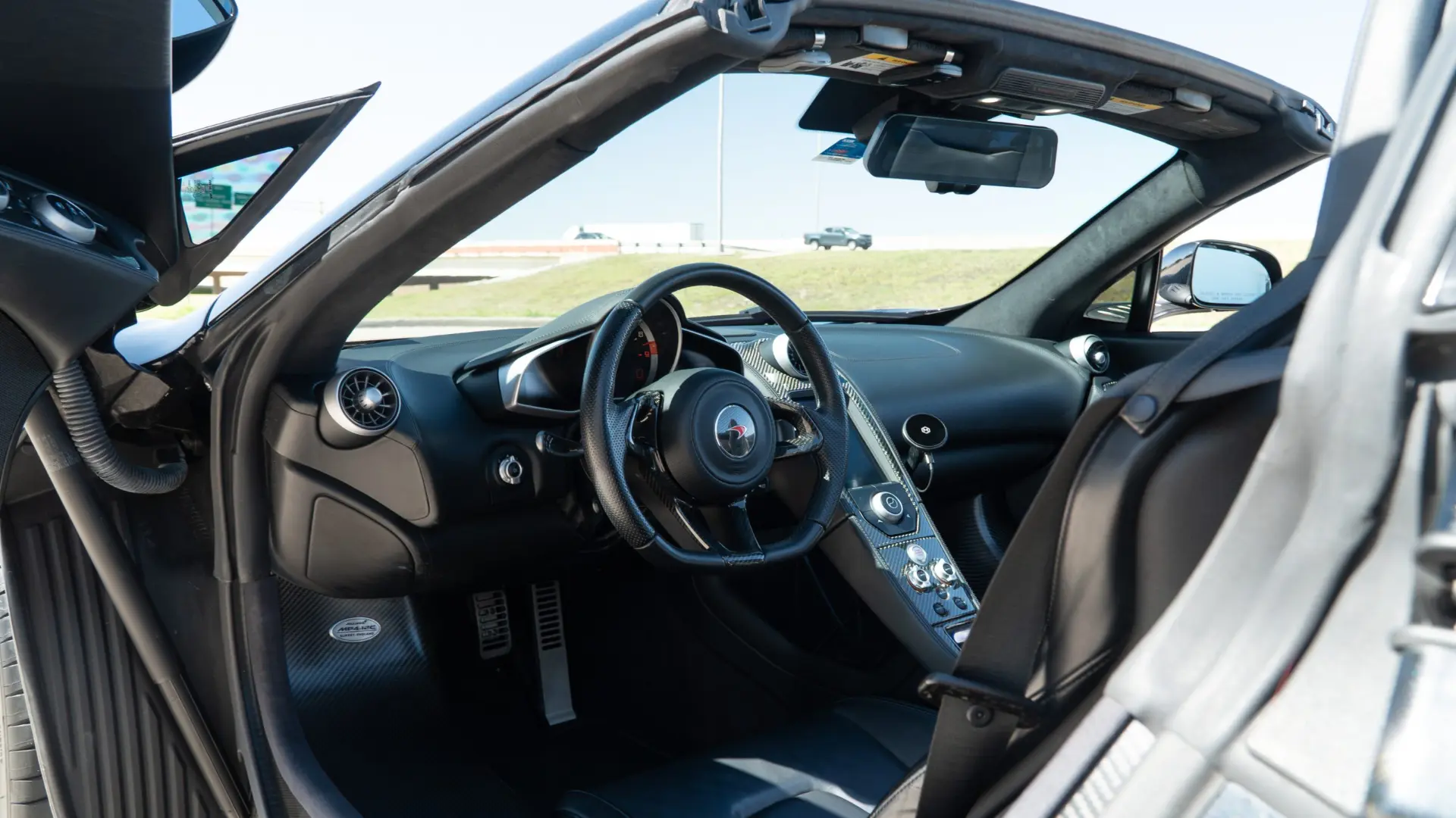 Interior of a McLaren MP4-12C Spider at March Motorsports