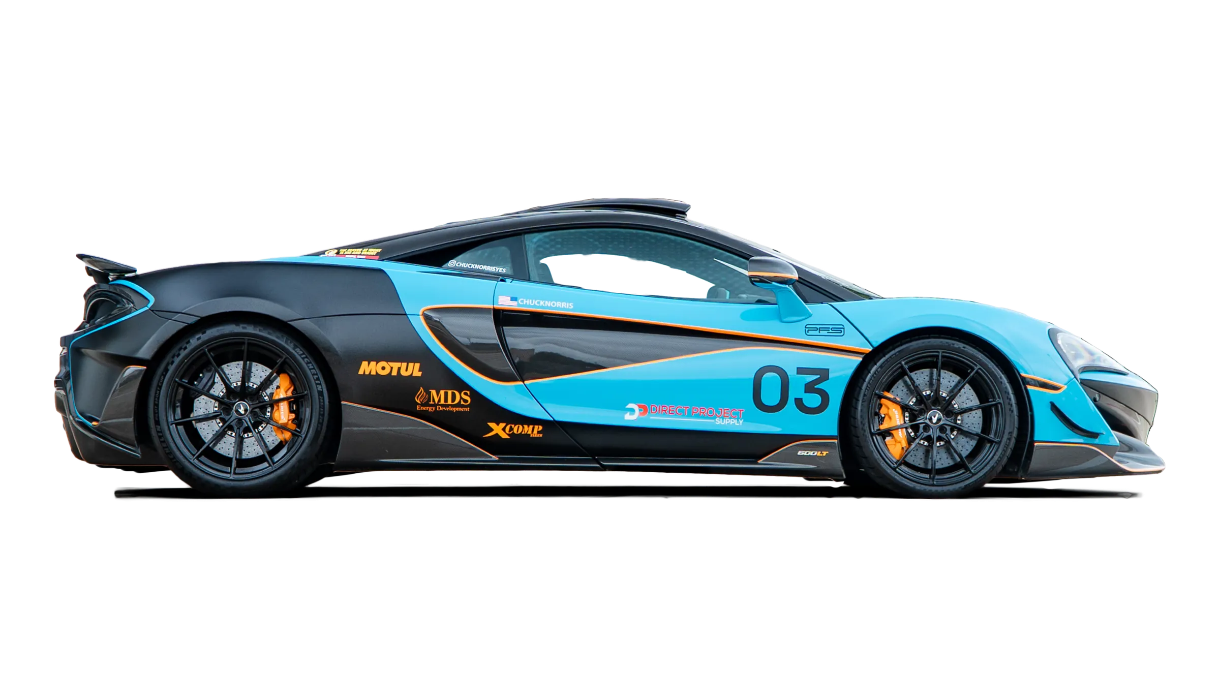 McLaren 600LT at factory ride height