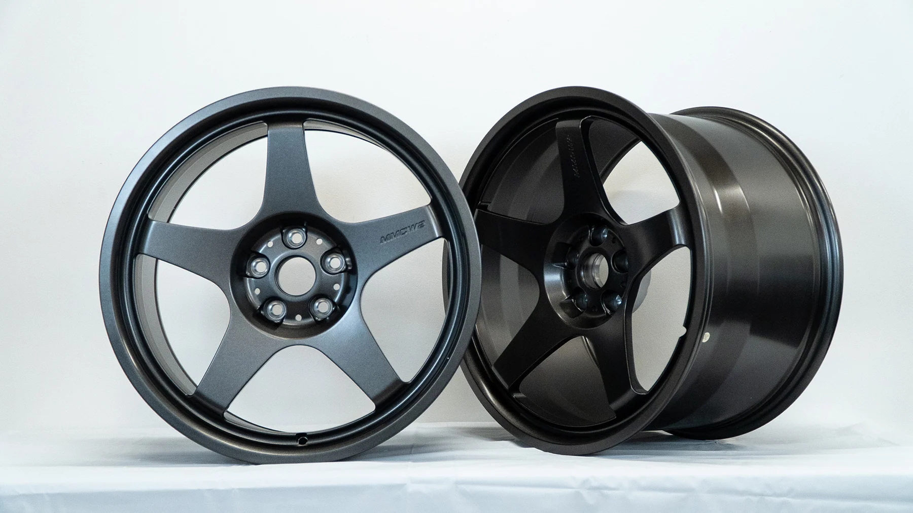 MMCW2 forged wheels, paired studio view