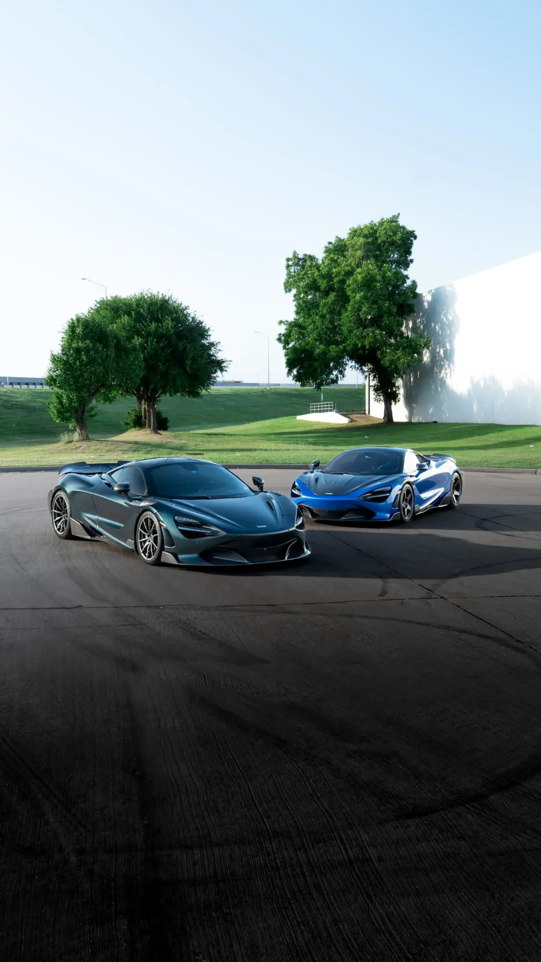 Two McLarens outside March Motorsports
