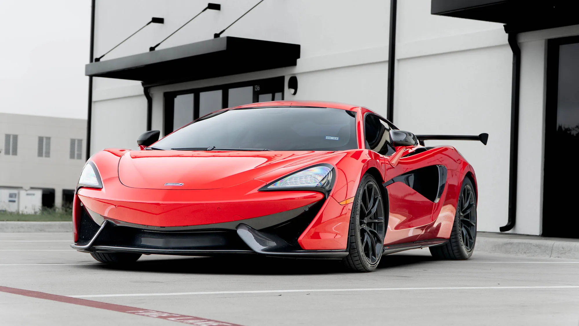 Red McLaren 570S at March Motorsports