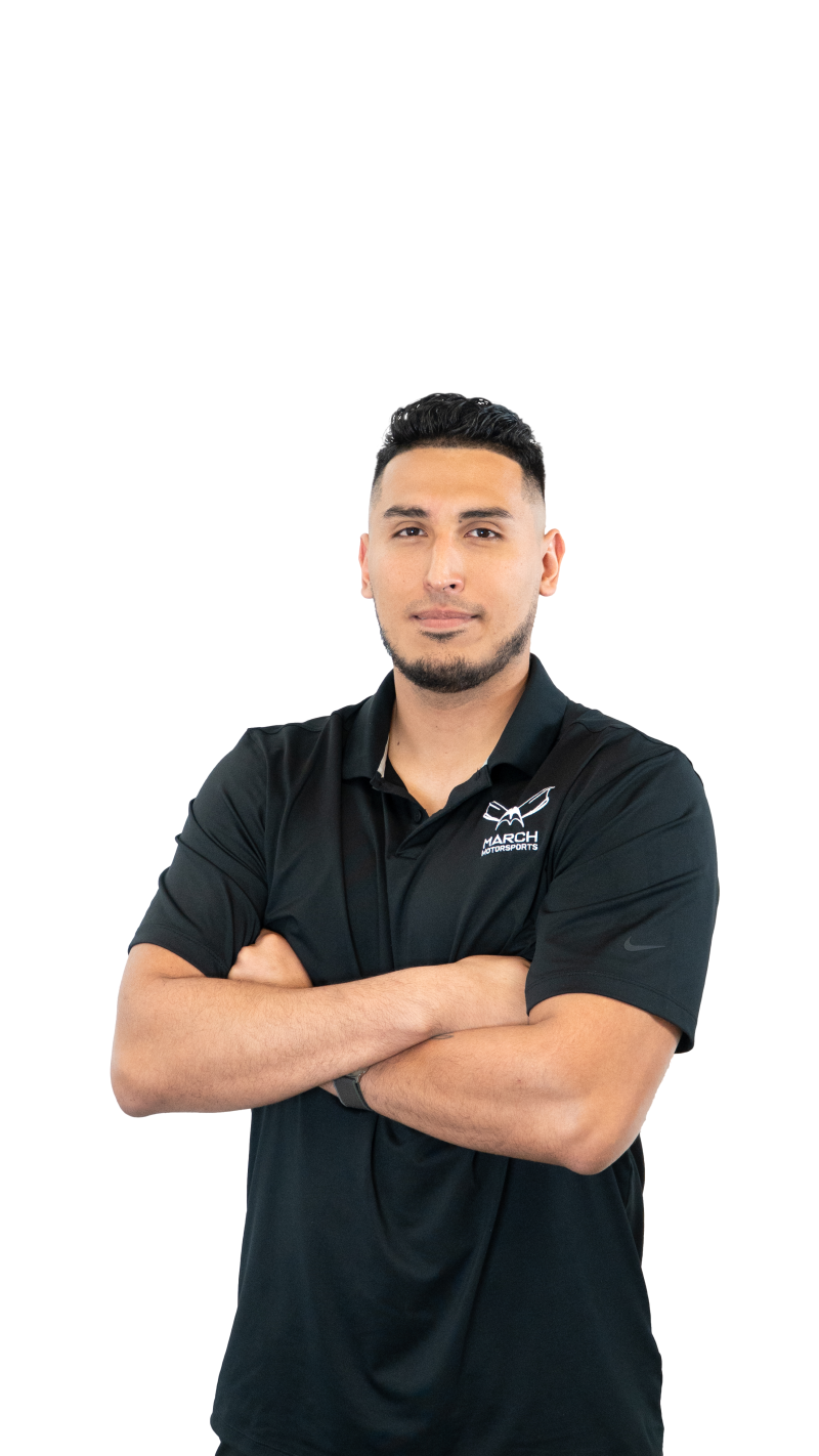 Martin Alonso, shop foreman and McLaren lead technician of March Motorsports